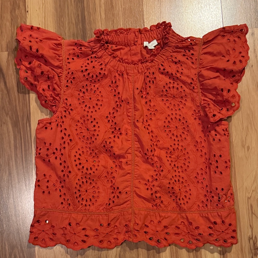 Jennifer & grace Burnt Orange Blouse